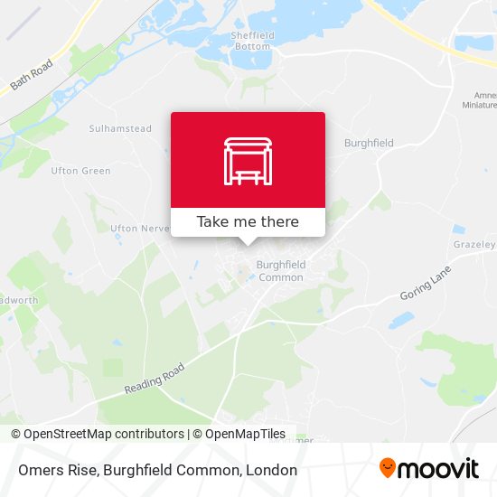 Omers Rise, Burghfield Common map