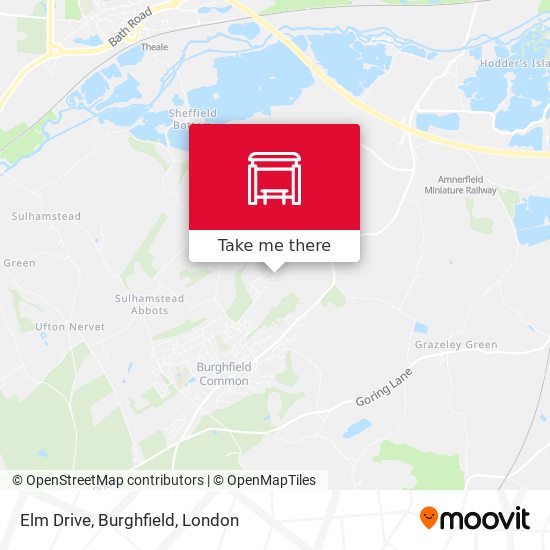 Elm Drive, Burghfield map