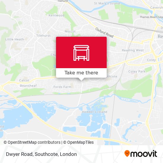 Dwyer Road, Southcote map