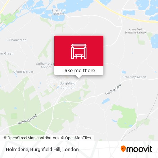 Holmdene, Burghfield Hill map
