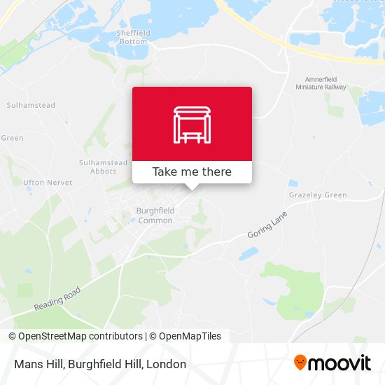 Mans Hill, Burghfield Hill map