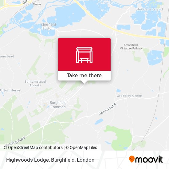 Highwoods Lodge, Burghfield map