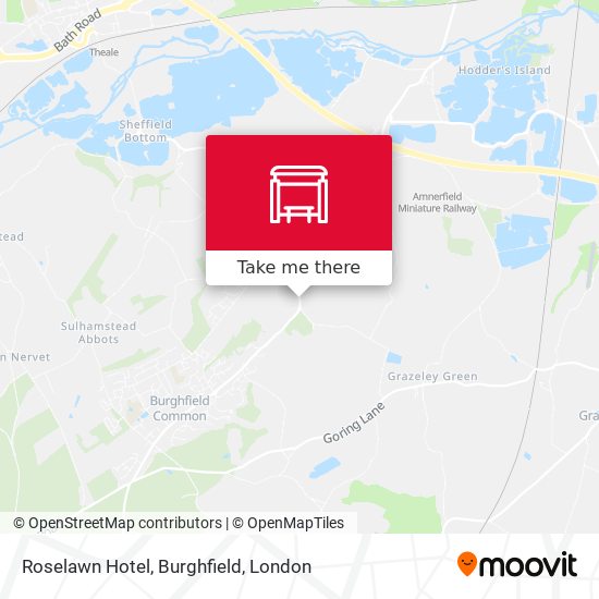 Roselawn Hotel, Burghfield map