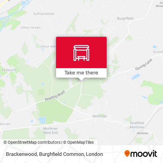 Brackenwood, Burghfield Common map