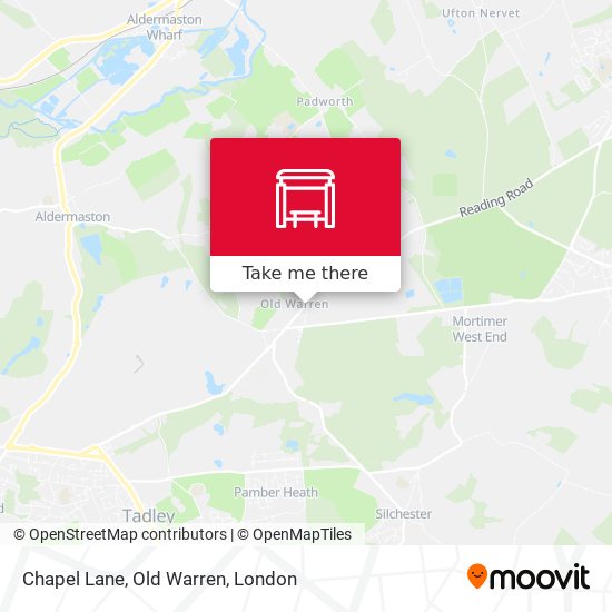 Chapel Lane, Old Warren map