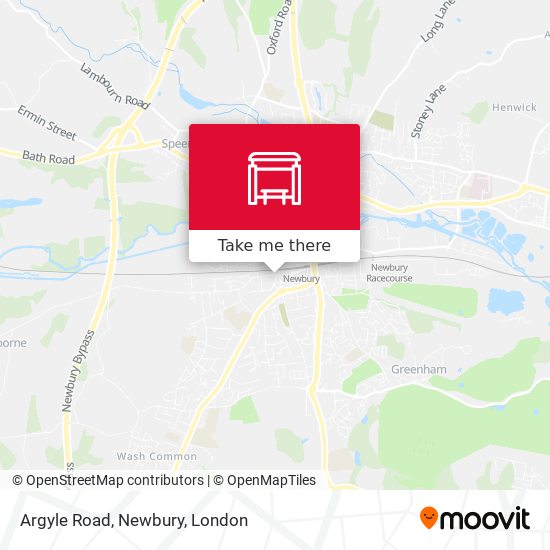 Argyle Road, Newbury map