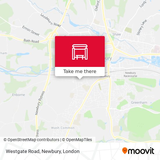 Westgate Road, Newbury map