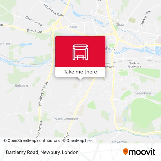 Bartlemy Road, Newbury map