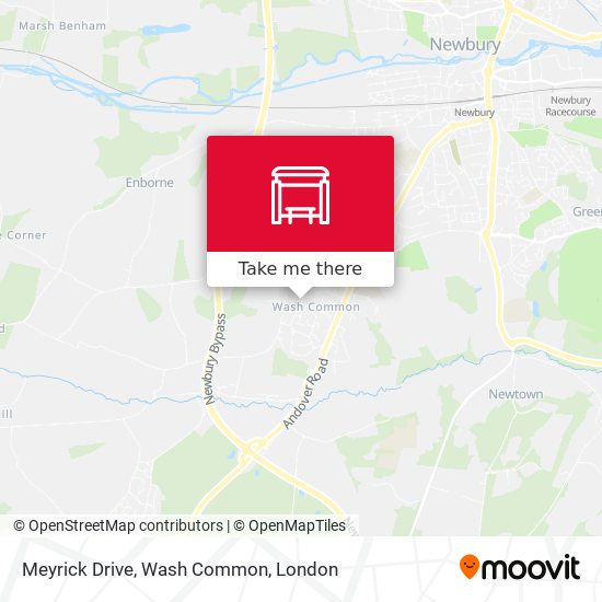 Meyrick Drive, Wash Common map