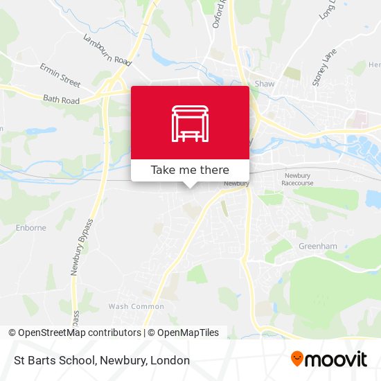 St Barts School, Newbury map
