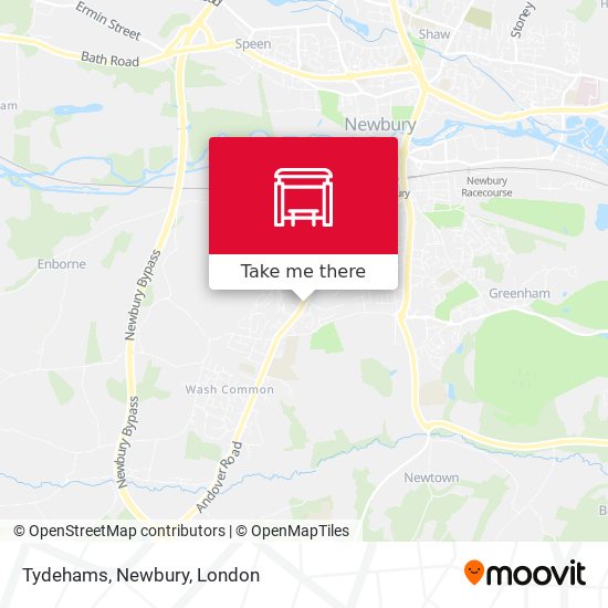 Tydehams, Newbury map