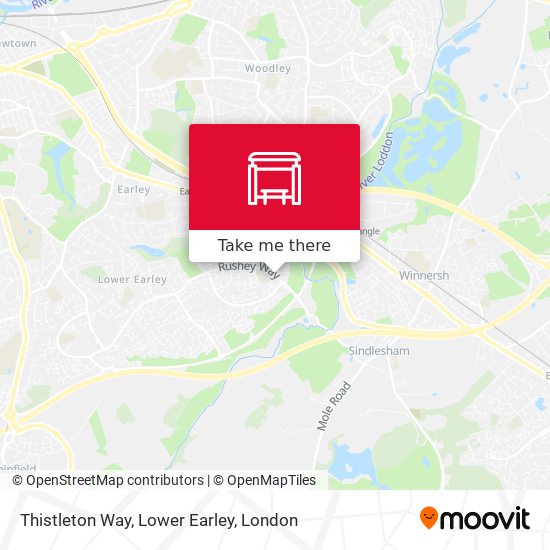 Thistleton Way, Lower Earley map