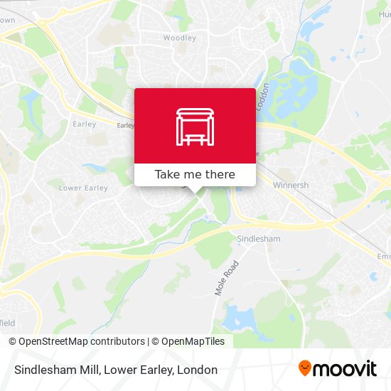 Sindlesham Mill, Lower Earley map