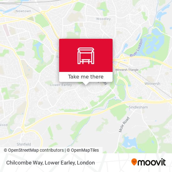 Chilcombe Way, Lower Earley map