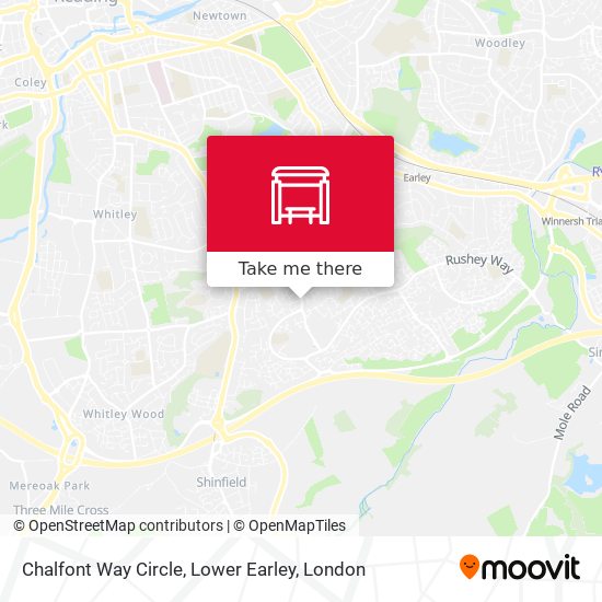 Chalfont Way Circle, Lower Earley map
