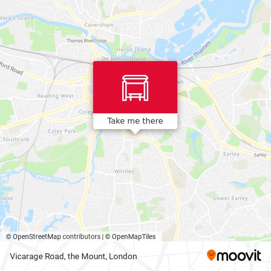 Vicarage Road, the Mount map