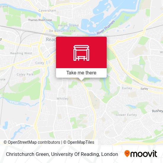 Christchurch Green, University Of Reading map
