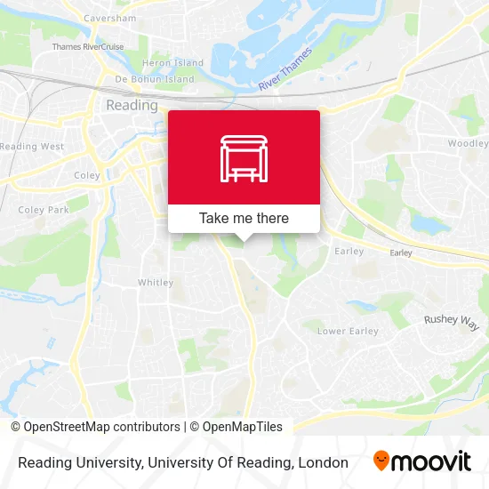 Reading University, University Of Reading map