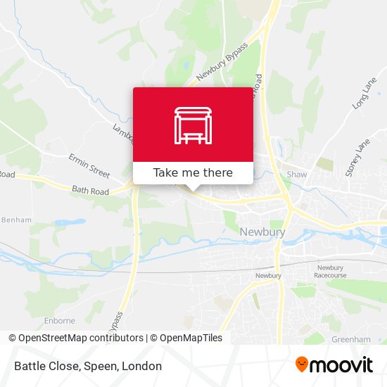 Battle Close, Speen map