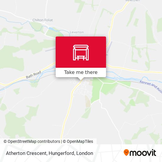 Atherton Crescent, Hungerford map