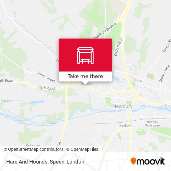 Hare And Hounds, Speen map