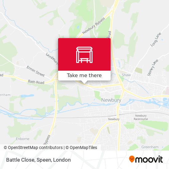Battle Close, Speen map