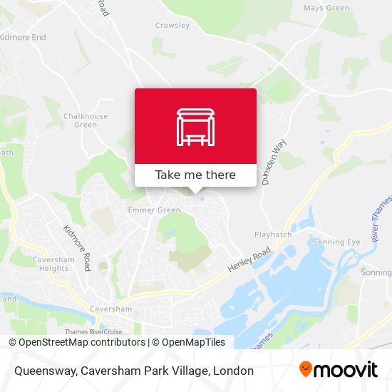 Queensway, Caversham Park Village map