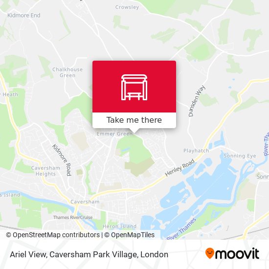 Ariel View, Caversham Park Village map