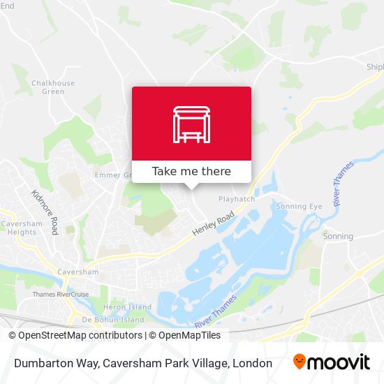 Dumbarton Way, Caversham Park Village map