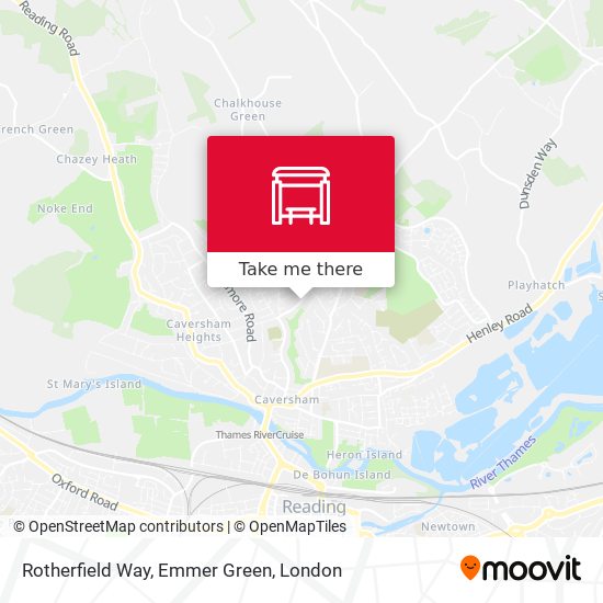 Rotherfield Way, Emmer Green map