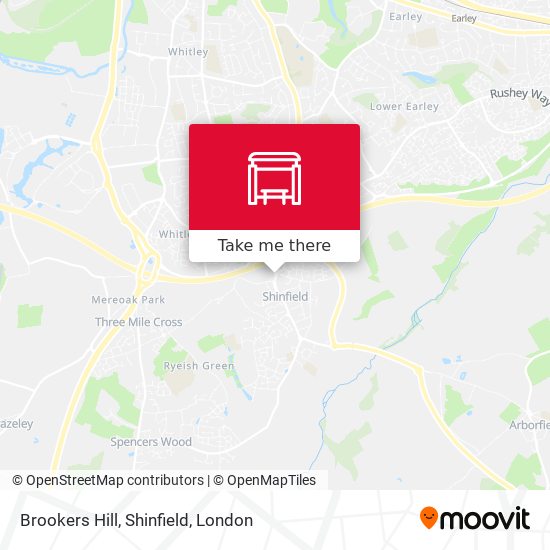 Brookers Hill, Shinfield map