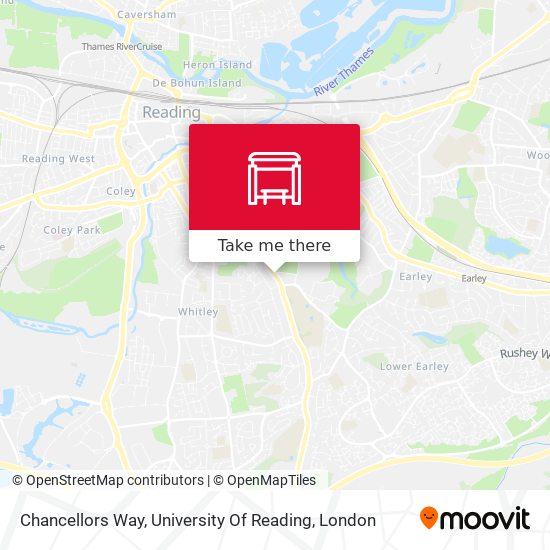 Chancellors Way, University Of Reading map