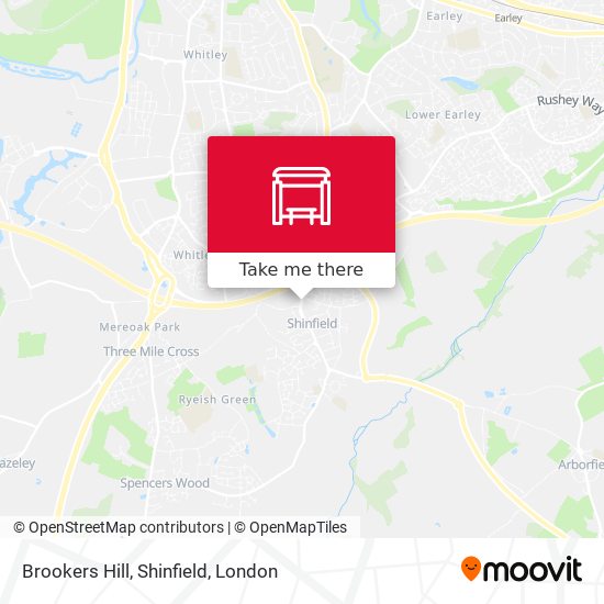 Brookers Hill, Shinfield map