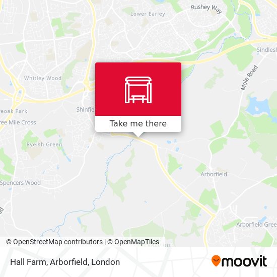 Hall Farm, Arborfield map