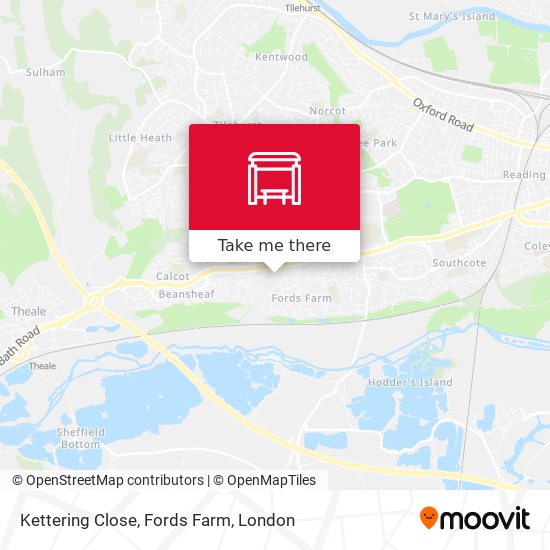 Kettering Close, Fords Farm map