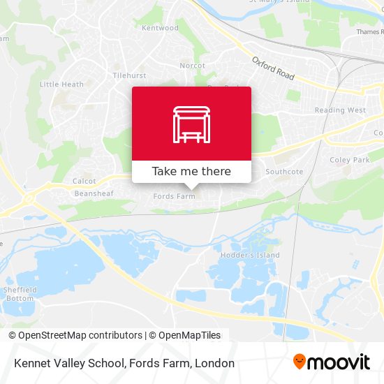 Kennet Valley School, Fords Farm map