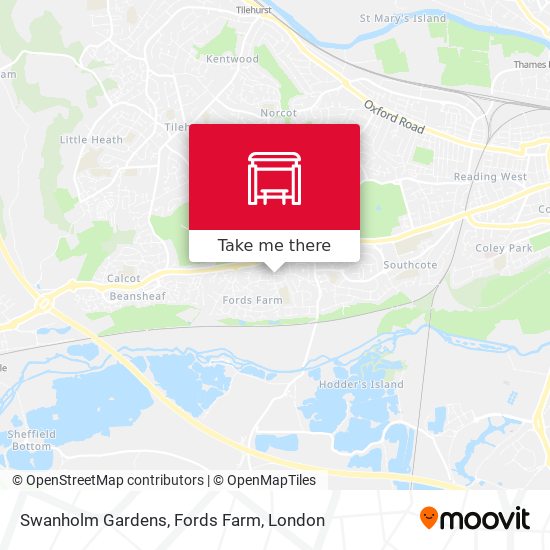 Swanholm Gardens, Fords Farm map