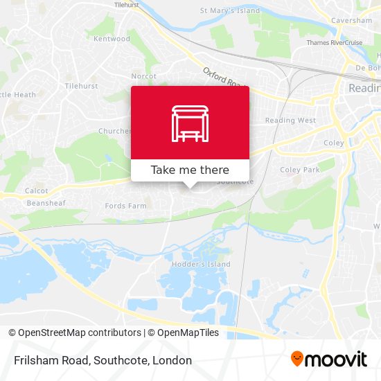 Frilsham Road, Southcote map