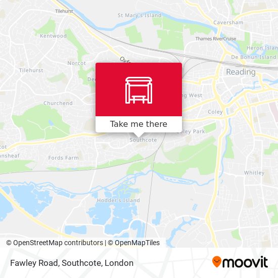Fawley Road, Southcote map