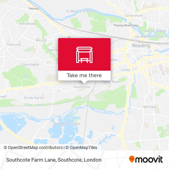 Southcote Farm Lane, Southcote map