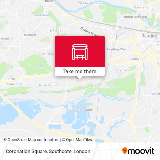 Coronation Square, Southcote map
