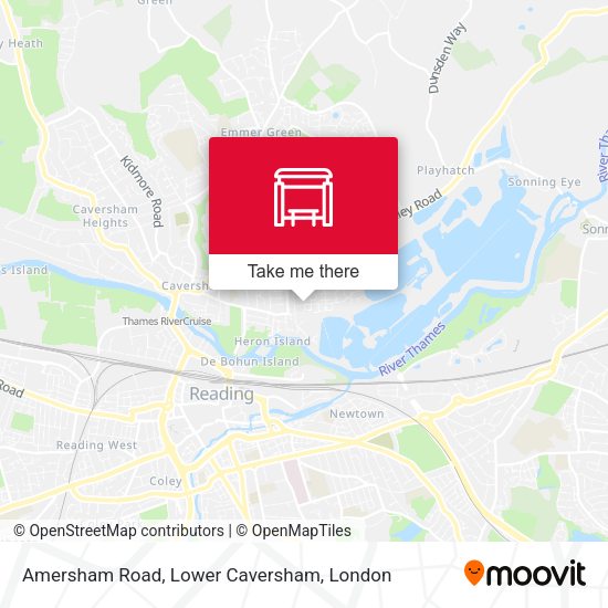 Amersham Road, Lower Caversham map