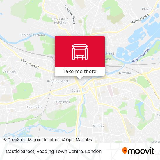 Castle Street, Reading Town Centre map