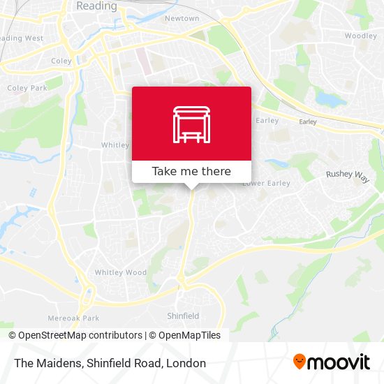 The Maidens, Shinfield Road map
