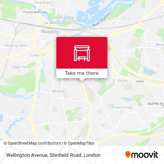 Wellington Avenue, Shinfield Road map