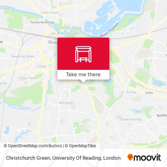 Christchurch Green, University Of Reading map