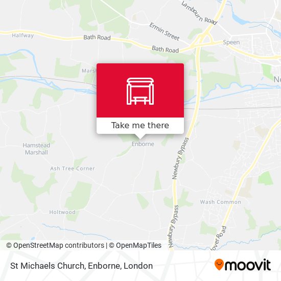 St Michaels Church, Enborne map