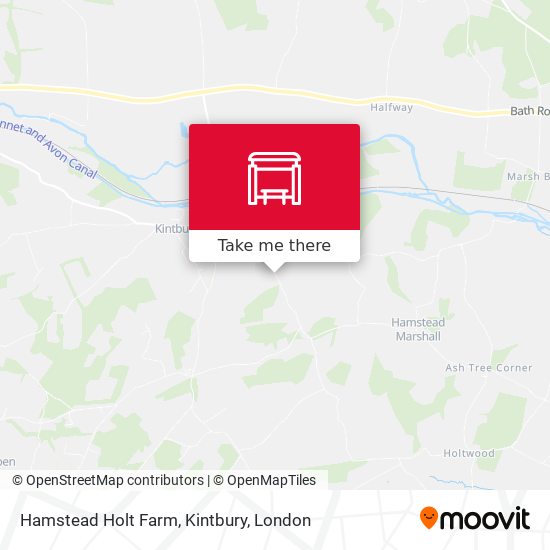 Hamstead Holt Farm, Kintbury map