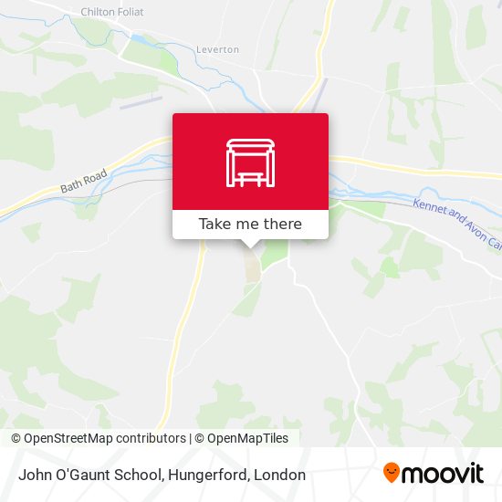 John O'Gaunt School, Hungerford map