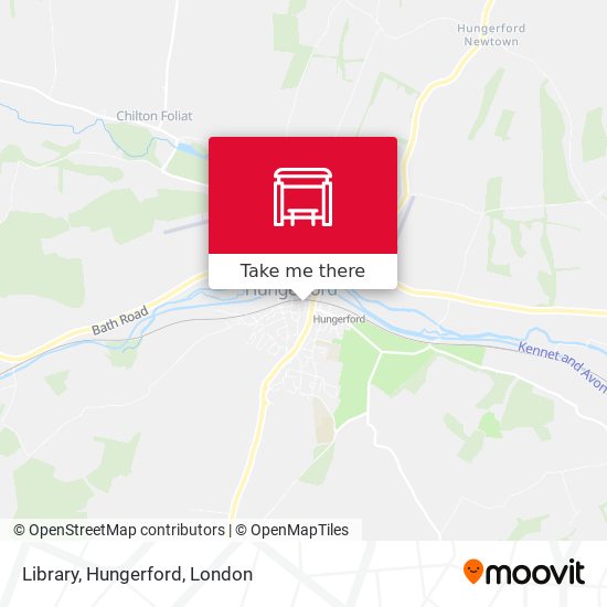 Library, Hungerford map